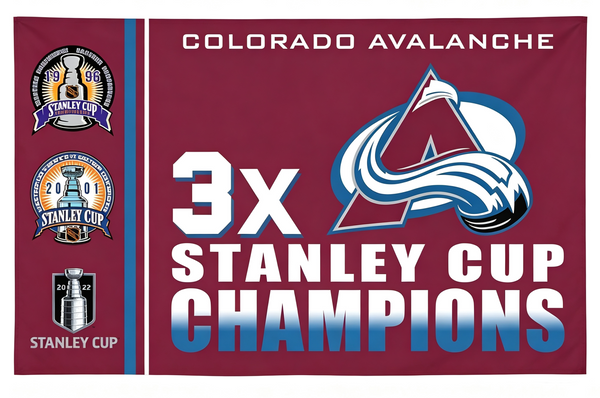 NHL Colorado Avalanche Flag-3x5FT Colorado Avalanche Hockey Banner-100% polyester