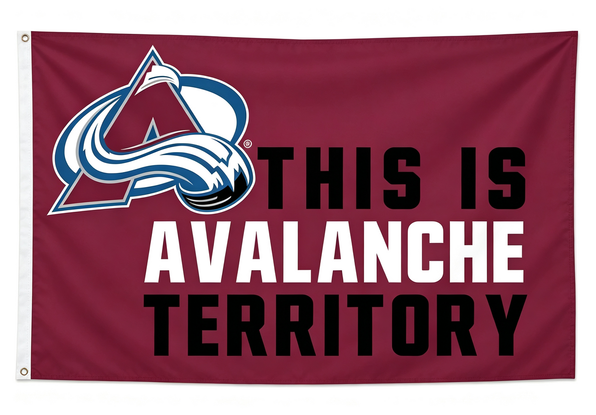 NHL Colorado Avalanche Flag-3x5FT Colorado Avalanche Hockey Banner-100% polyester