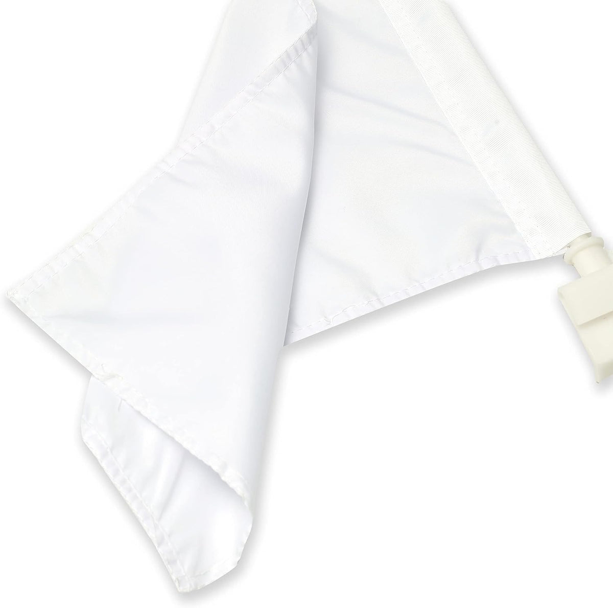 White Color Flag Car Window Flag of White 11X18 Inch(28x46cm) 100% Polyester, Strong White Flagpole