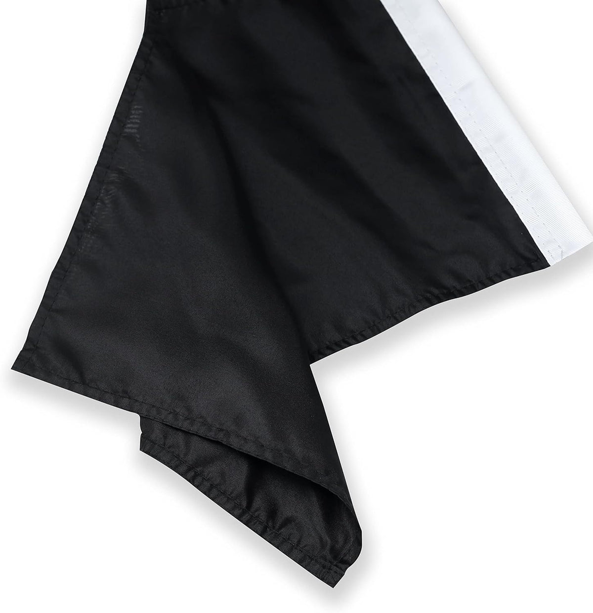 Color Black Flag Car Window Flag of Black Solid color flag 11X18 Inch(28x46cm) 100% Polyester, Strong White Flagpole