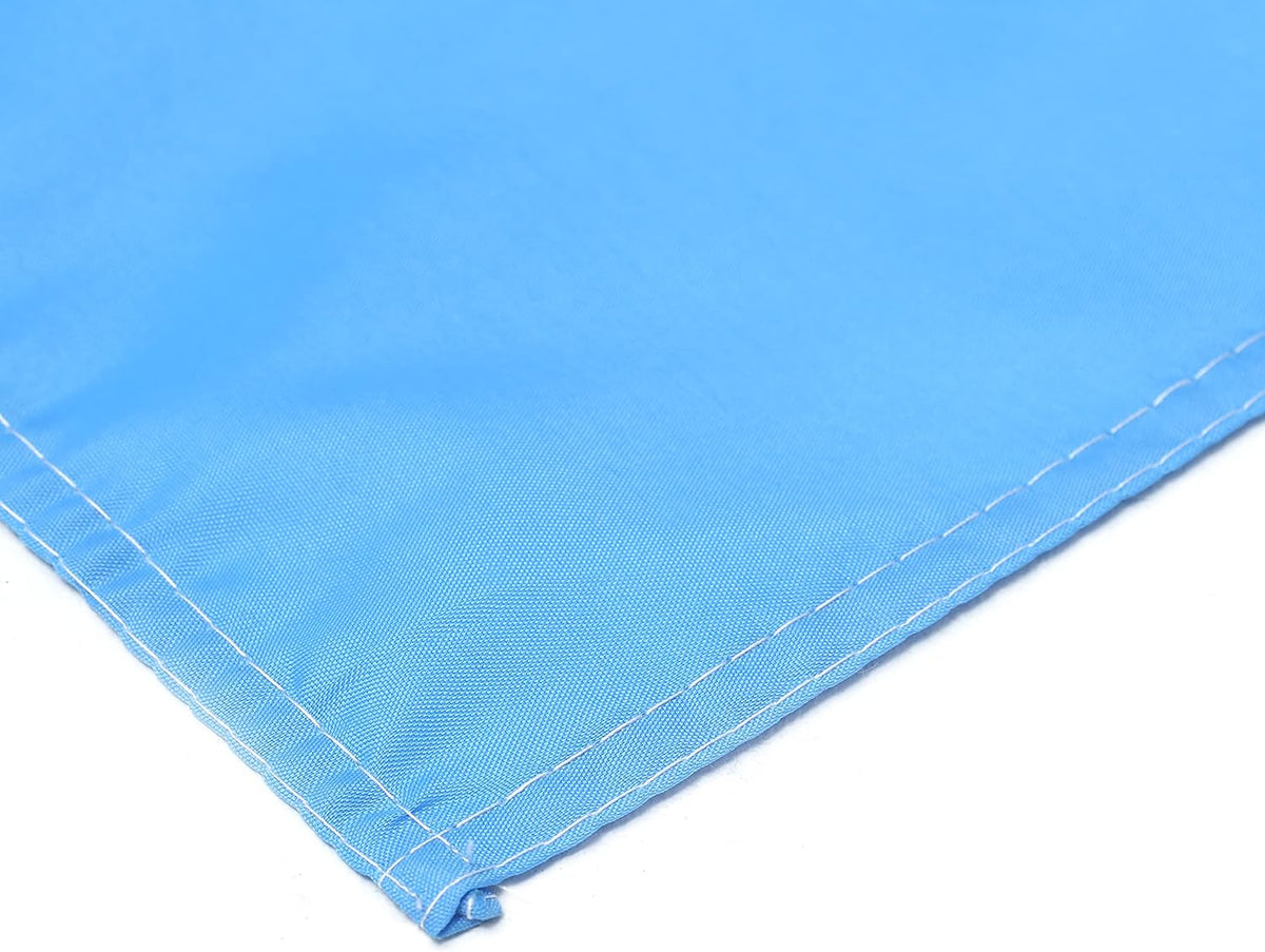 Pure sky blue flag Car Window Flag of Azure 11X18 Inch(28x46cm) 100% Polyester, Strong White Flagpole