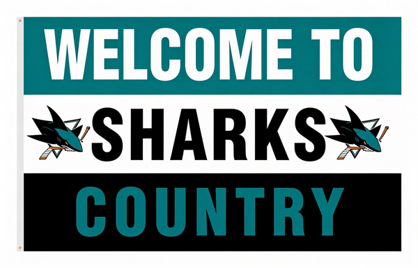 NHL San Jose Sharks Flag-3x5FT Banner-100% polyester
