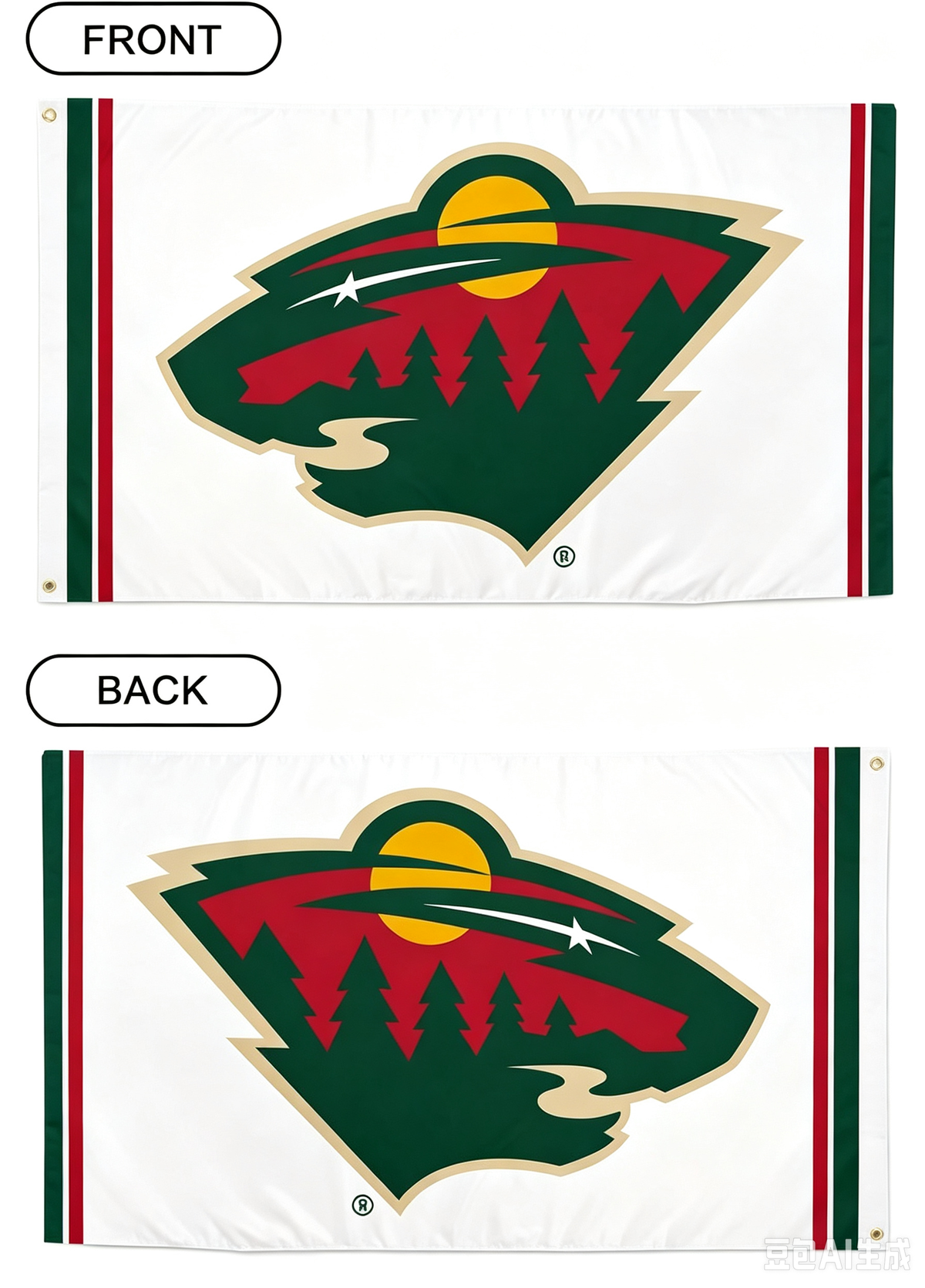 Minnesota Wild Flag-NHL Minnesota Wild Flag-3x5FT Banner-100% polyester