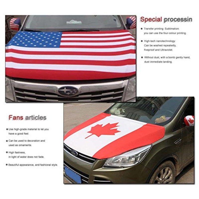 NHL New Jersey Devils Car Hood Cover Flag ,  New Jersey Devils Engine Banner,4X5ft/6X7FT,100% Polyester Elastic Fabrics Can be Washed