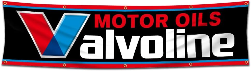 Valvoline Banner Flag 2X8ft Racing Car Oil Lubricants Garage Shop Man Cave Decor
