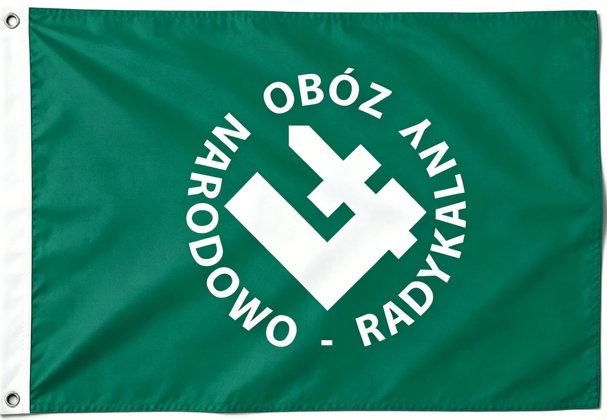 Custom Narodowo Radykalny Flag - 3x5 FT Banner-100% polyester-2 Metal Grommet-One sided /Double sided