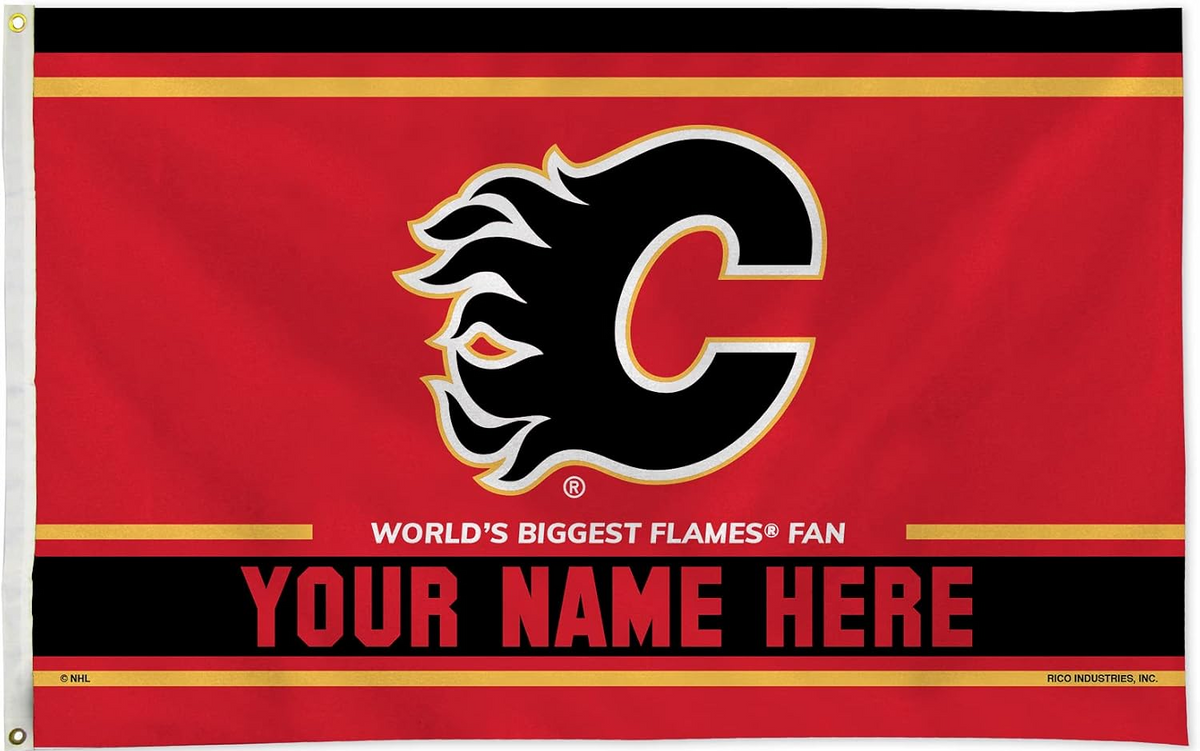 Calgary Flames Flag-3x5FT NHL Banner-100% polyester
