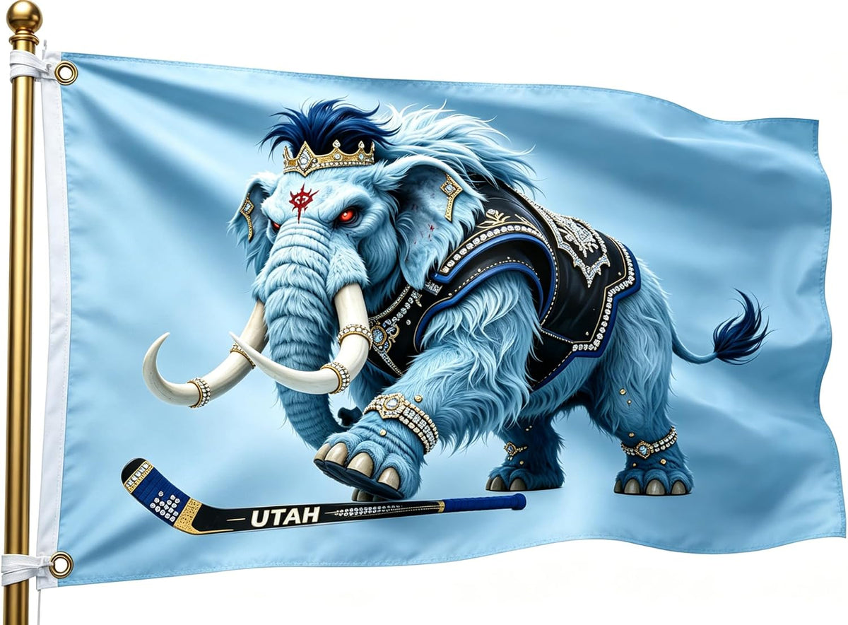 NHL Utah Mammoth Flag-3x5Ft  Banner-100% polyester