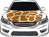 Animal Print Car Hood Cover Flag ,Engine Flag ,3.3X5ft/6X7FT, 100% Polyester Elastic Fabrics Can be Washed Suitable for large SUV and Pickup Trucks