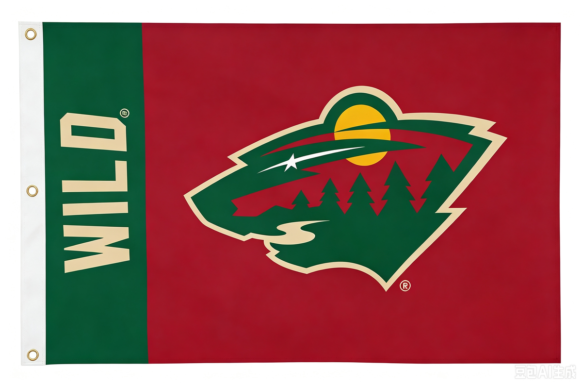 Minnesota Wild Flag-NHL Minnesota Wild Flag-3x5FT Banner-100% polyester