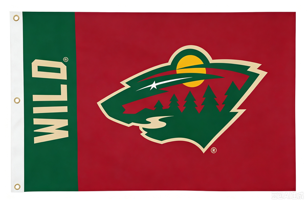 Minnesota Wild Flag-NHL Minnesota Wild Flag-3x5FT Banner-100% polyester