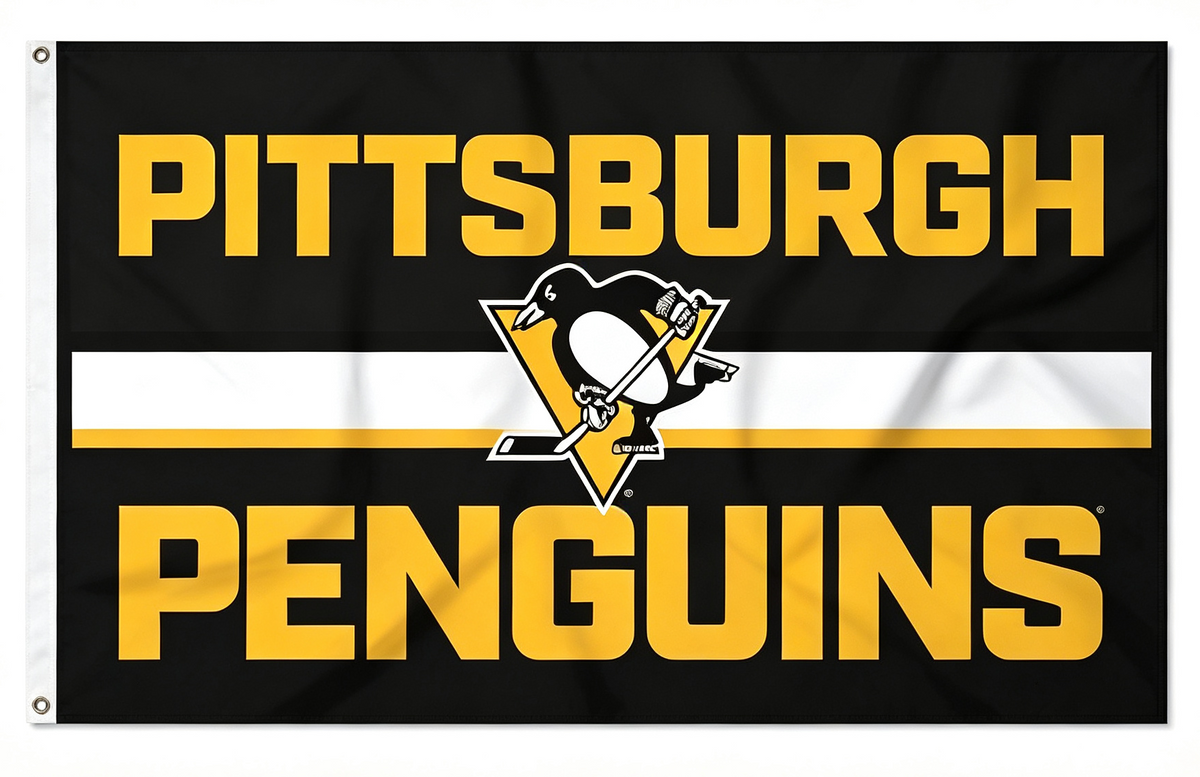 NHL Pittsburgh Penguins Flag-3x5FT Banner-100% polyester