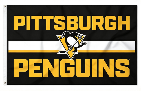 NHL Pittsburgh Penguins Flag-3x5FT Banner-100% polyester