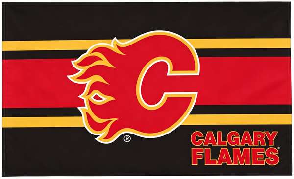 Calgary Flames Flag-3x5FT NHL Banner-100% polyester
