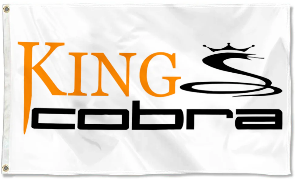 Cobra Golf Flag -3X5 FT King Cobra Banner -100% polyester-2 Metal Grommets-One sided /Two sided