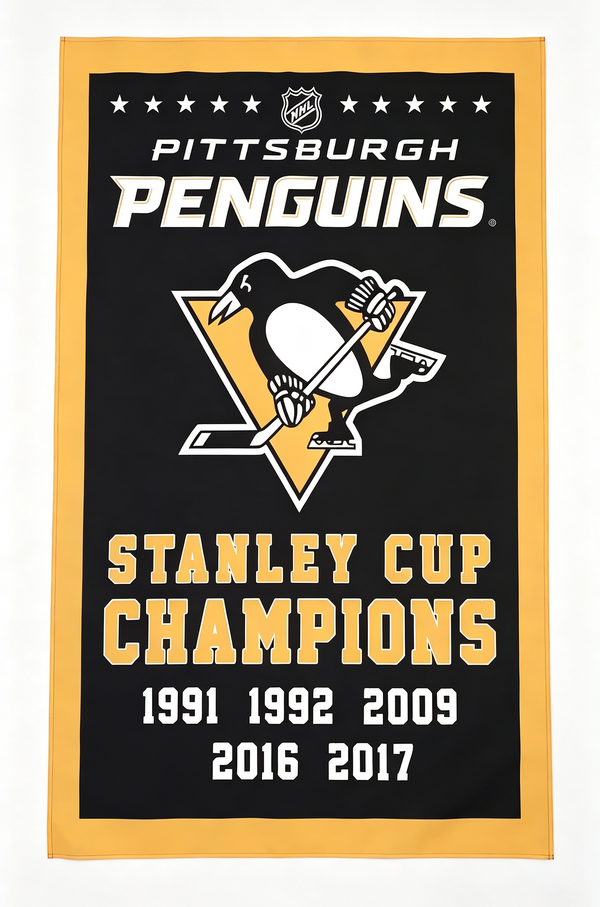 NHL Pittsburgh Penguins Flag-3x5FT Banner-100% polyester