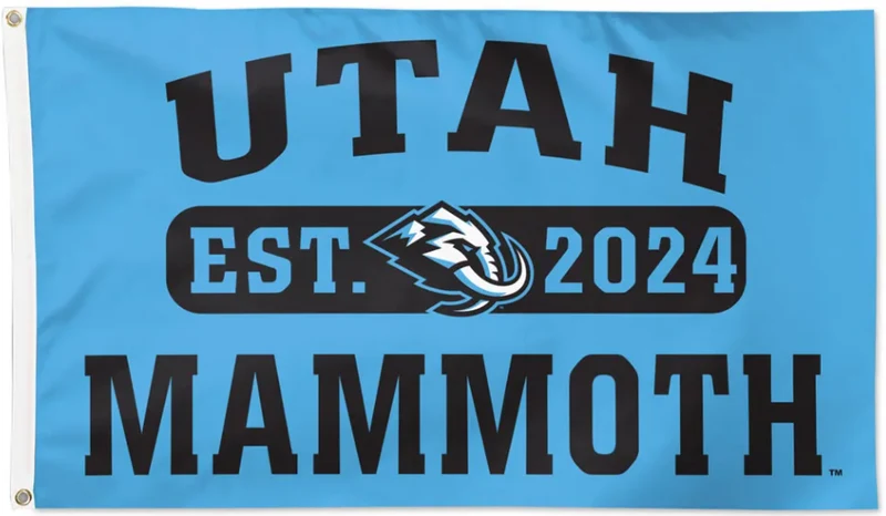 NHL Utah Mammoth Flag-3x5Ft  Banner-100% polyester