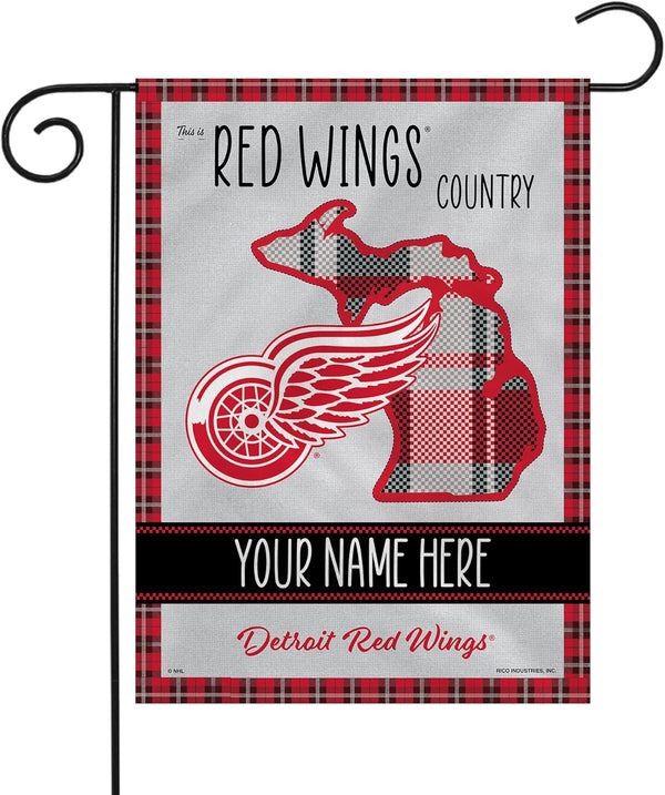 NHL Detroit Red Wings Flag - "12.5 x 18" "28 x 40" Inches - Detroit Red Wings Garden Flags