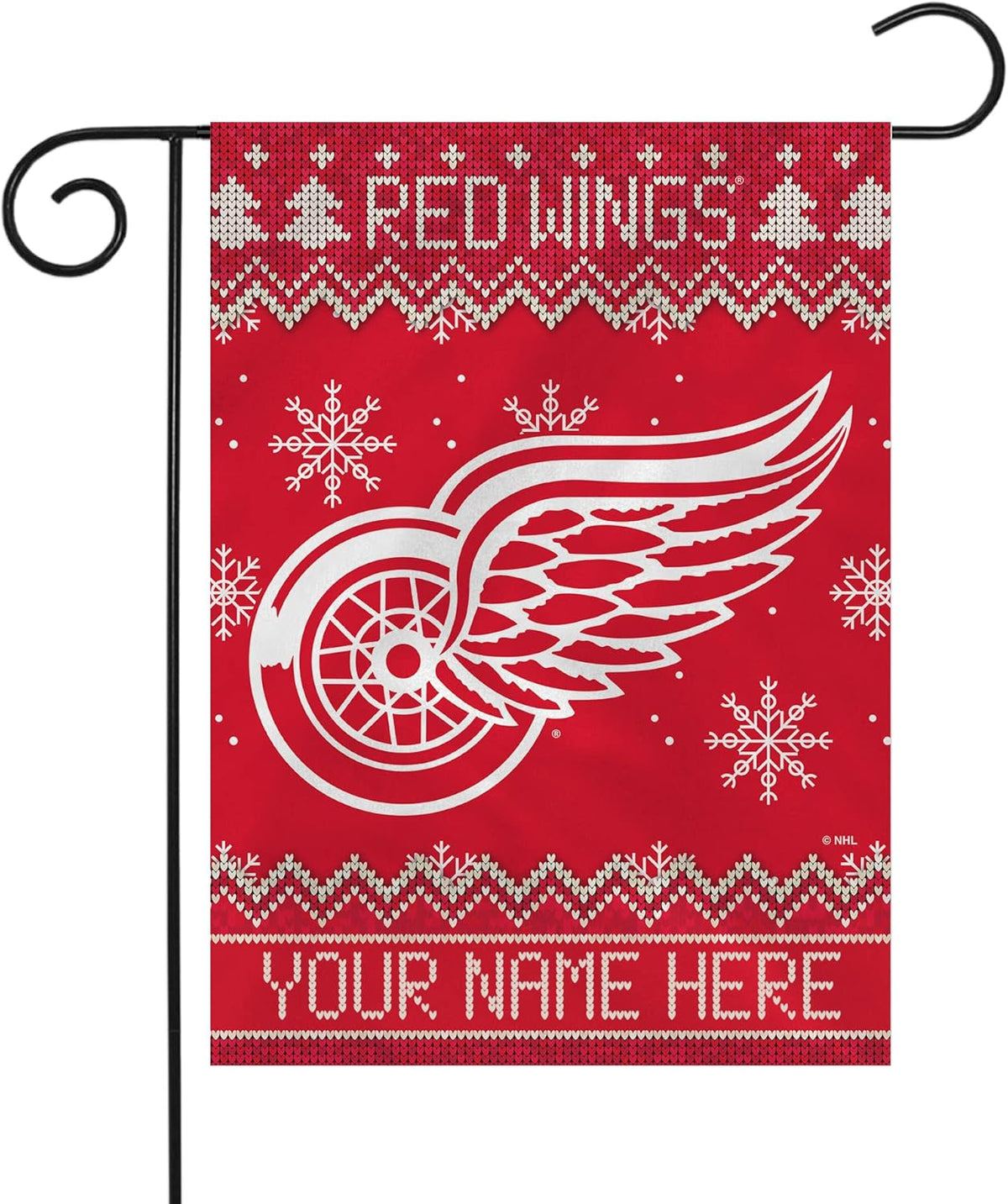 NHL Detroit Red Wings Flag - "12.5 x 18" "28 x 40" Inches - Detroit Red Wings Garden Flags