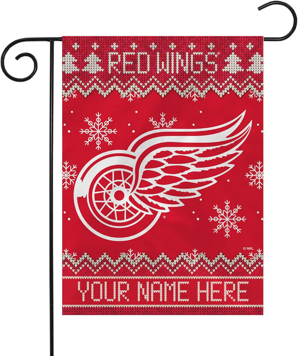 NHL Detroit Red Wings Flag - "12.5 x 18" "28 x 40" Inches - Detroit Red Wings Garden Flags