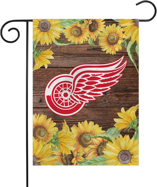 NHL Detroit Red Wings Flag - "12.5 x 18" "28 x 40" Inches - Detroit Red Wings Garden Flags