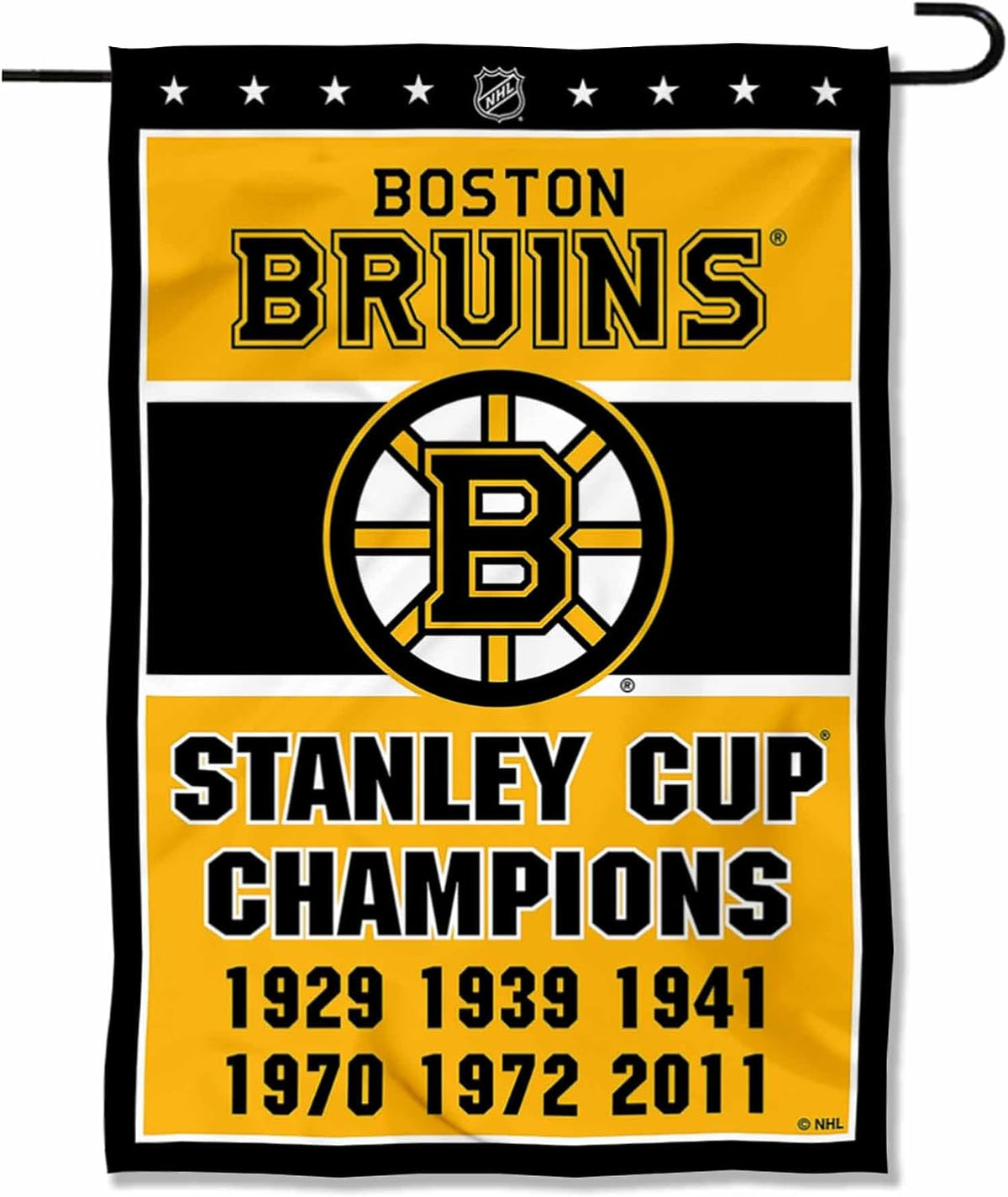 NHL Boston Bruins Flag - "12.5 x 18" "28 x 40" Inches - Boston Bruins Garden Flags