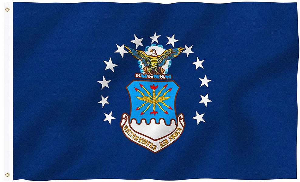 Air Force USAF Flag-3X5ft  US Air Force Wings Military Flag-One sided / Double sided