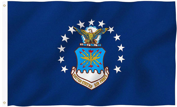 Air Force USAF Flag-3X5ft  US Air Force Wings Military Flag-One sided / Double sided