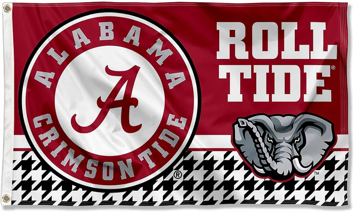 Alabama Flag 3x5ft, NCAA The University of Alabama flag, 100% polyester
