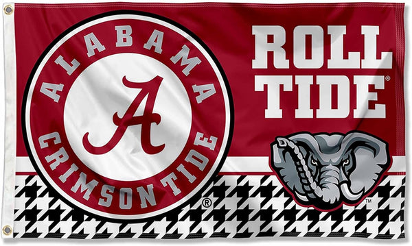 Alabama Flag 3x5ft, NCAA The University of Alabama flag, 100% polyester