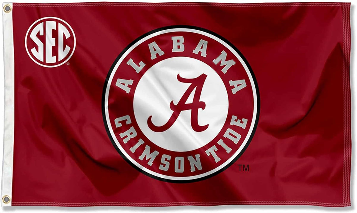 Alabama Flag 3x5ft, NCAA The University of Alabama flag, 100% polyester