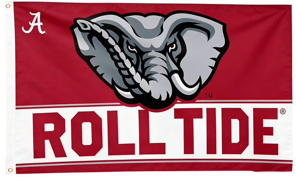 Alabama Flag 3x5ft, NCAA The University of Alabama flag, 100% polyester