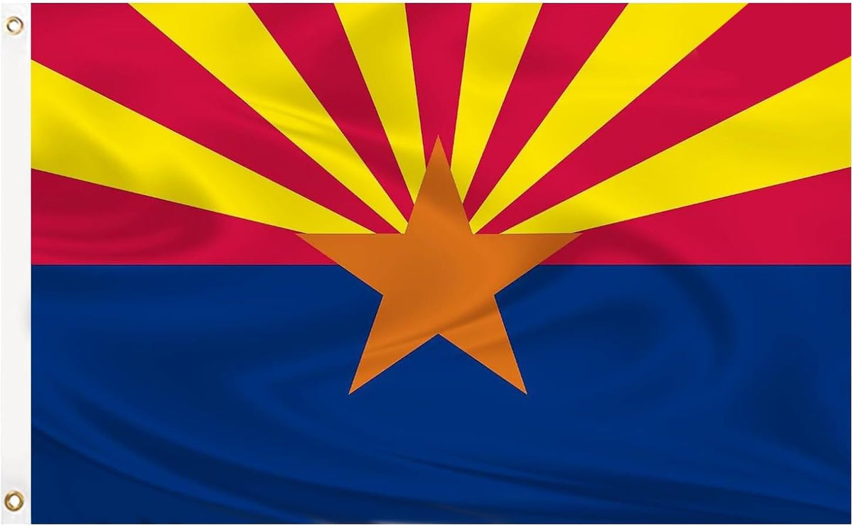 Arizona State Flag 3x5 ft Banner- 100% Polyester- One sided / Double sided