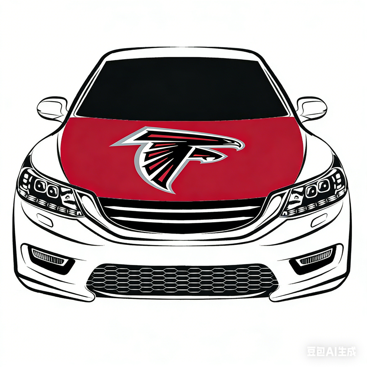 Atlanta Falcons Flag-NFL Car Hood Cover Flag , Engine Banner,4X5ft,/6X7FT100% Polyester Elastic Fabrics Can be Washed