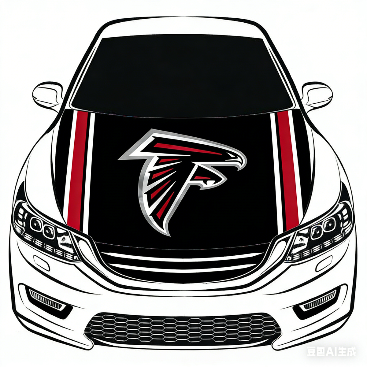 Atlanta Falcons Flag-NFL Car Hood Cover Flag , Engine Banner,4X5ft,/6X7FT100% Polyester Elastic Fabrics Can be Washed