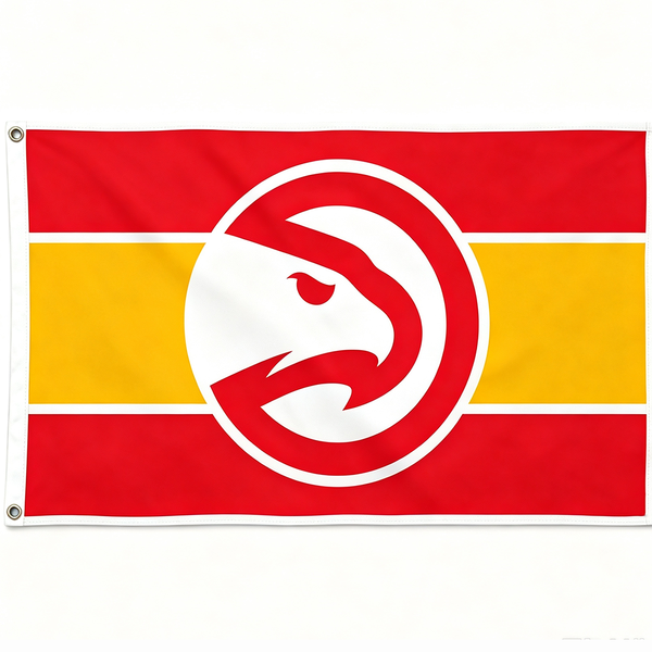 Atlanta Hawks Flag-NBA 3x5 FT atl hawks Basketball Banner-100% polyester-One sided / double sided