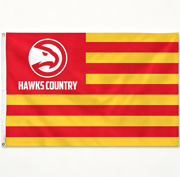Atlanta Hawks Flag-NBA 3x5 FT atl hawks Basketball Banner-100% polyester-One sided / double sided