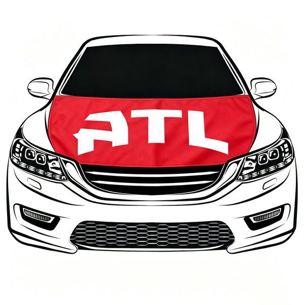 Atlanta Hawks Flag Car Hood Cover Flag , NBA Engine Banner,4X5ft,/6X7FT100% Polyester Elastic Fabrics Can be Washed