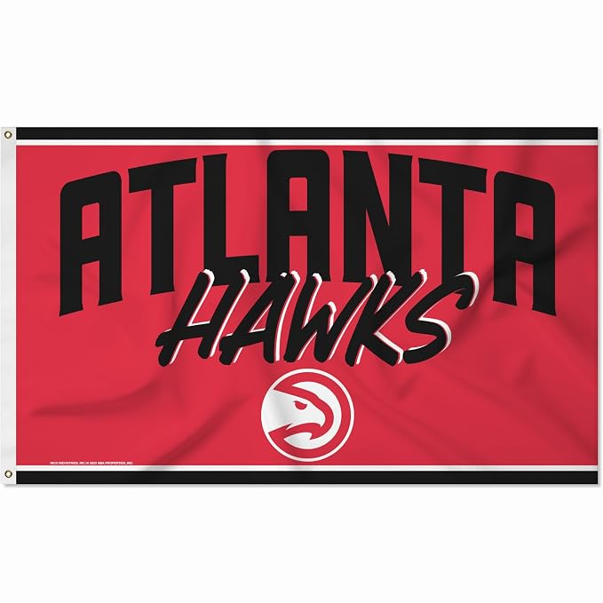 Atlanta Hawks Flag-NBA 3x5 FT atl hawks Basketball Banner-100% polyester-One sided / double sided