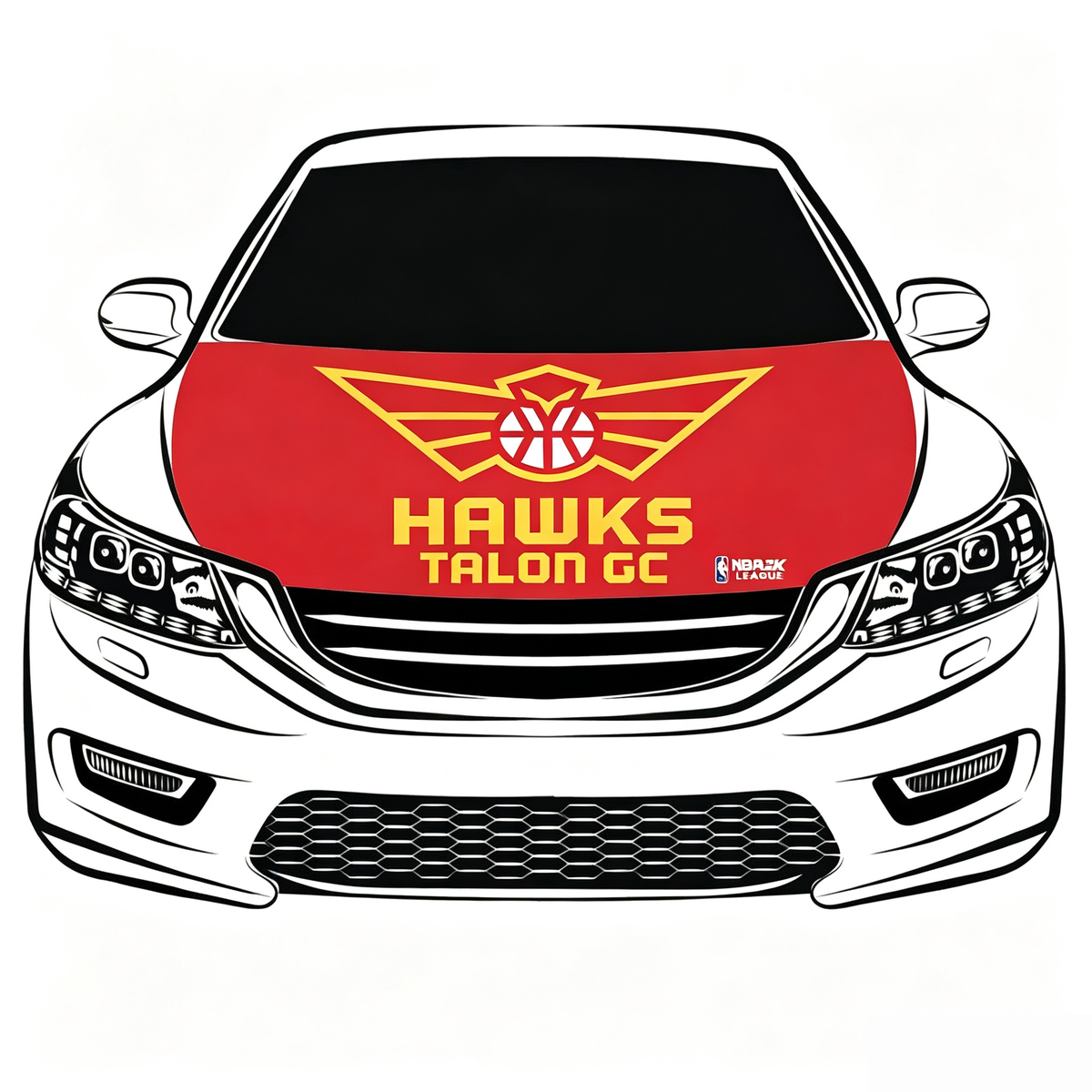 Atlanta Hawks Flag Car Hood Cover Flag , NBA Engine Banner,4X5ft,/6X7FT100% Polyester Elastic Fabrics Can be Washed