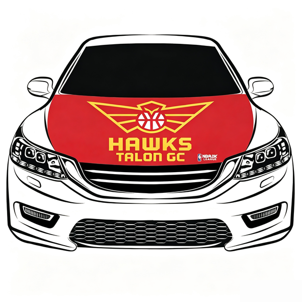 Atlanta Hawks Flag Car Hood Cover Flag , NBA Engine Banner,4X5ft,/6X7FT100% Polyester Elastic Fabrics Can be Washed