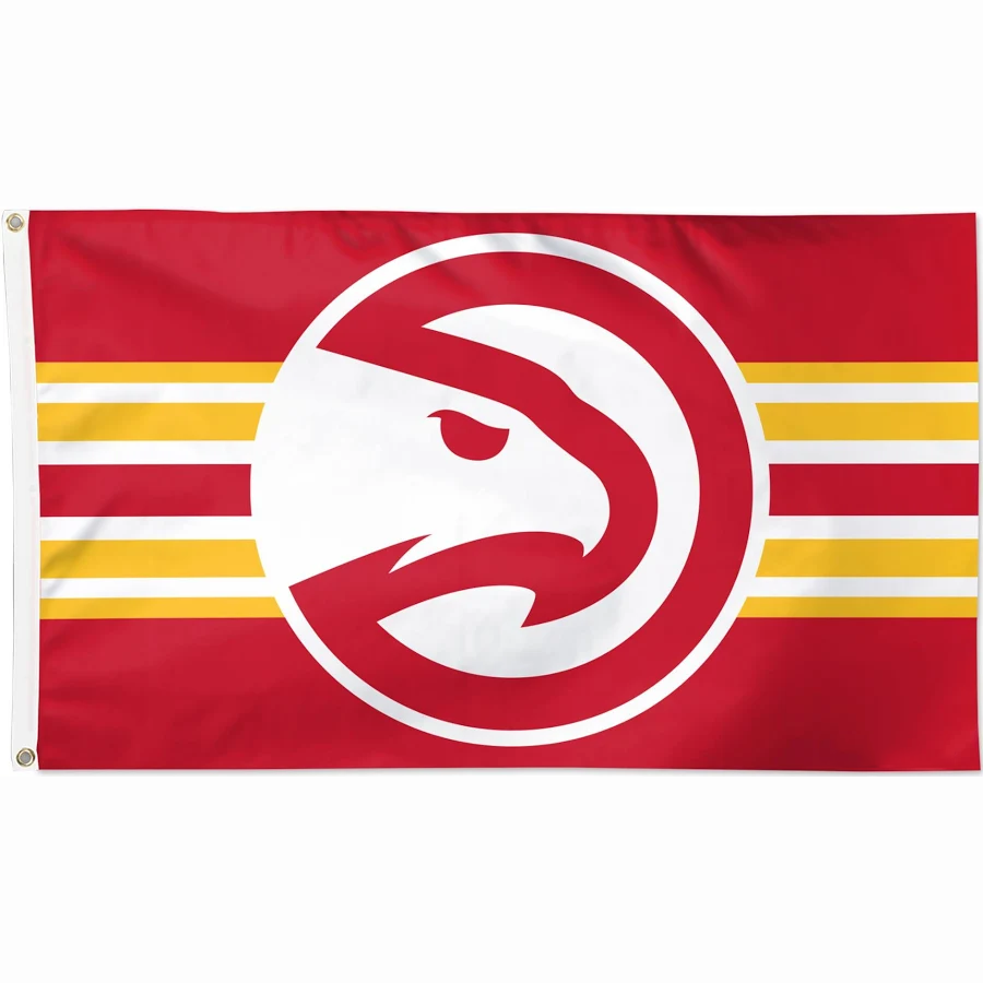 Atlanta Hawks Flag-NBA 3x5 FT atl hawks Basketball Banner-100% polyester-One sided / double sided
