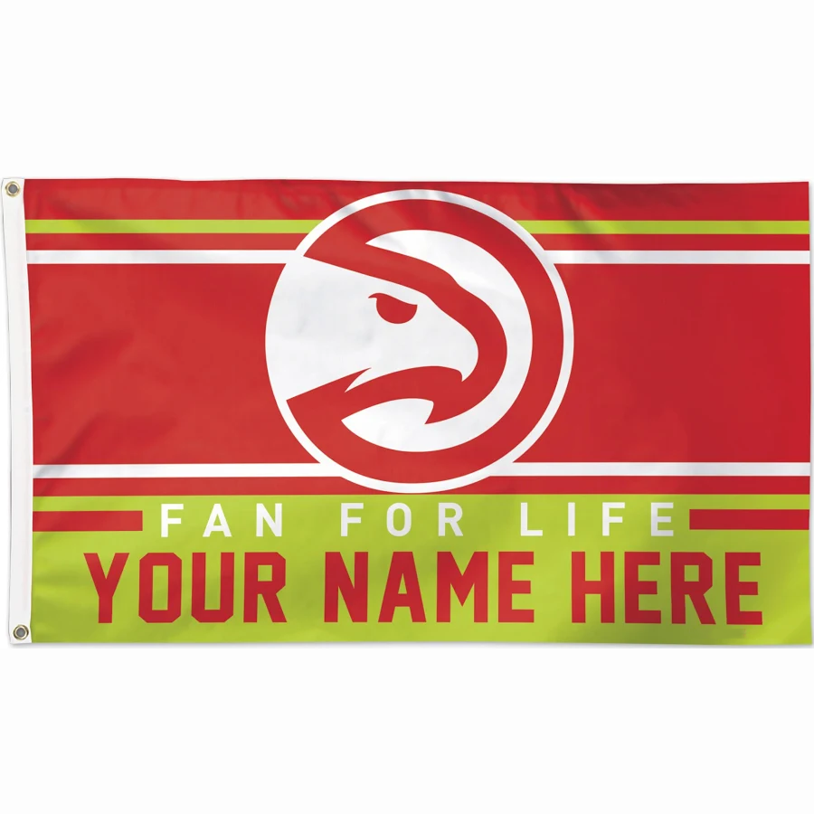 Atlanta Hawks Flag-NBA 3x5 FT atl hawks Basketball Banner-100% polyester-One sided / double sided
