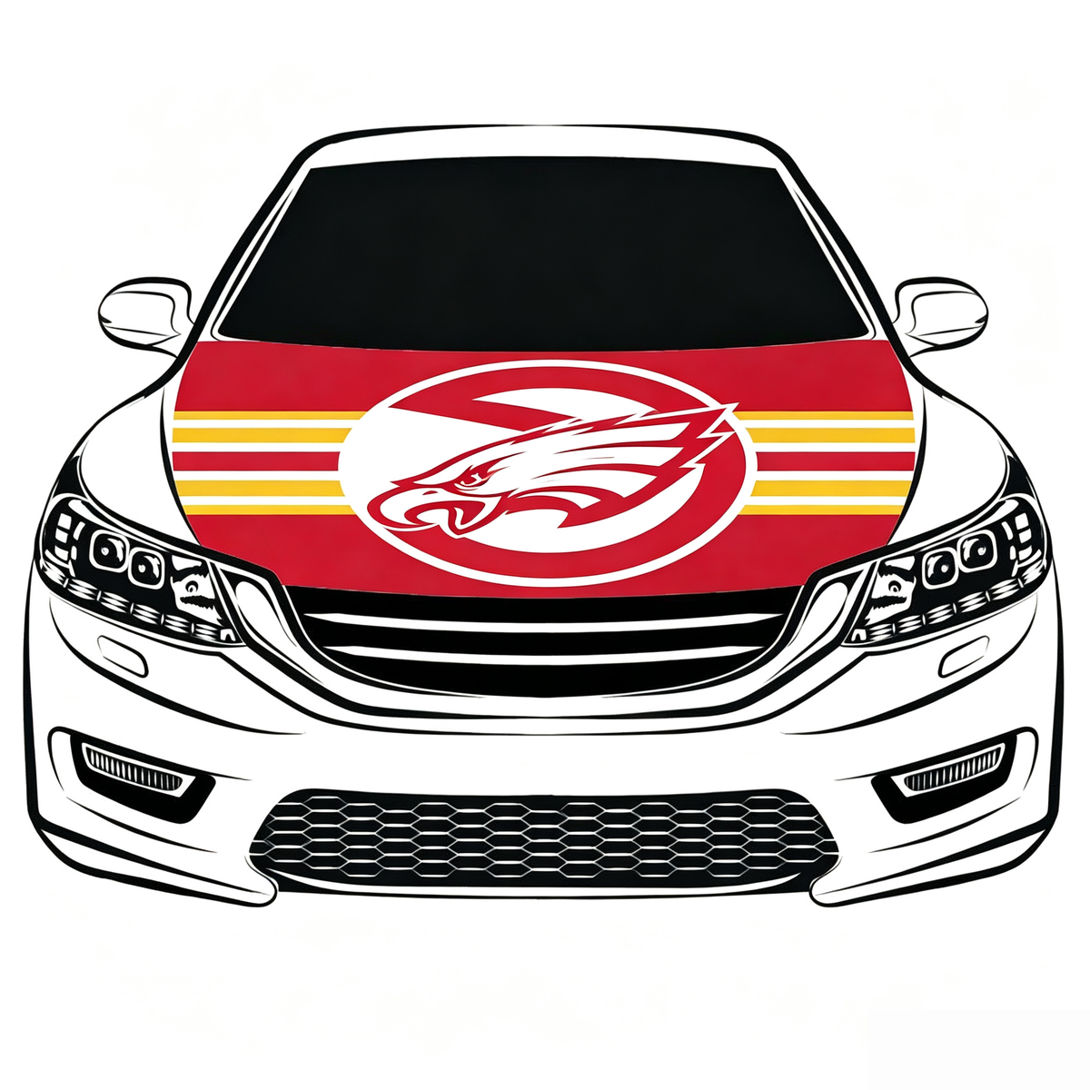 Atlanta Hawks Flag Car Hood Cover Flag , NBA Engine Banner,4X5ft,/6X7FT100% Polyester Elastic Fabrics Can be Washed