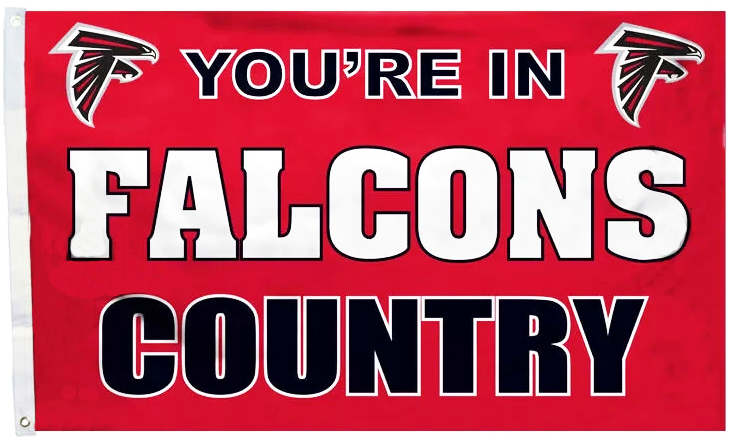 Atlanta Falcons Flag-3x5FT NFL Banner-100% polyester-one sided / two sided