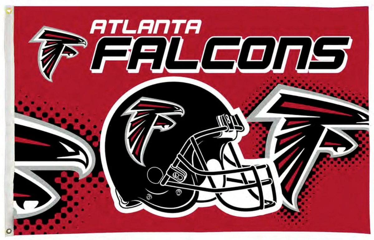 Atlanta Falcons Flag-3x5FT NFL Banner-100% polyester-one sided / two sided