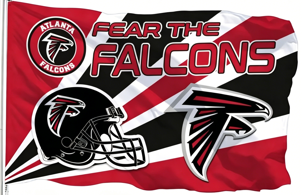 Atlanta Falcons Flag-3x5FT NFL Banner-100% polyester-one sided / two sided