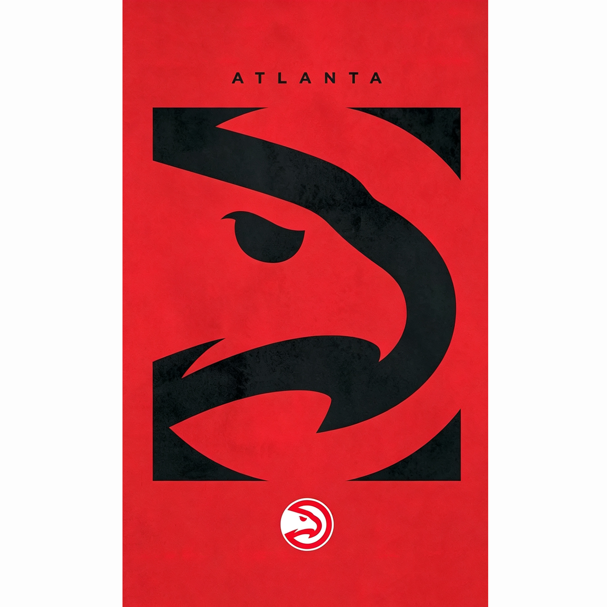 Atlanta Hawks Flag-NBA 3x5 FT atl hawks Basketball Banner-100% polyester-One sided / double sided