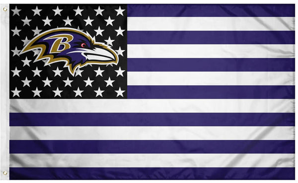 Baltimore Ravens Flag-3x5FT NFL Banner-100% polyester-gloves-champions-super bowl