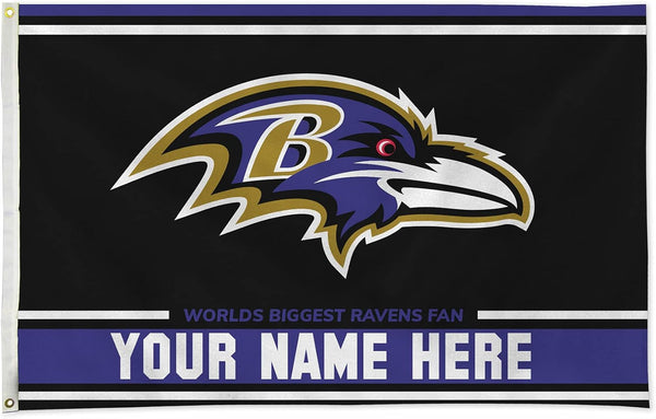 Baltimore Ravens Flag-3x5FT NFL Banner-100% polyester-gloves-champions-super bowl